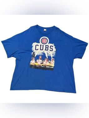 Gildan Chicago Cubs T-Shirt Mens 4XL Blue MLB Baseball Shirt